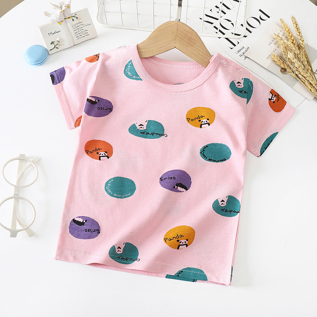 Children's Short-sleeved T-shirt cotton Baby Half-sleeved Bottoming Shirt