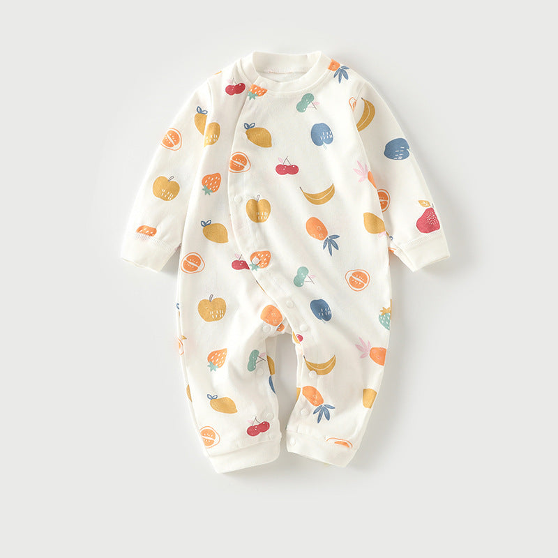 Autumn Thin Baby Pajamas And Baby Onesies